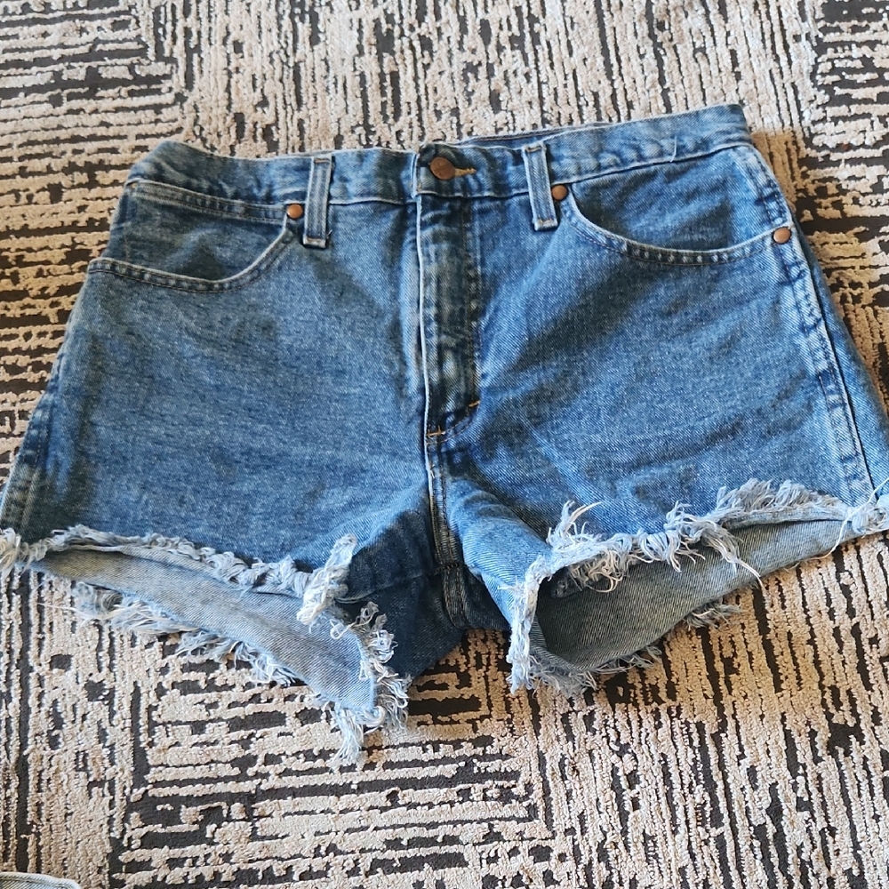 Wrangler and Levi Denim Frayed Women Shorts Bundle